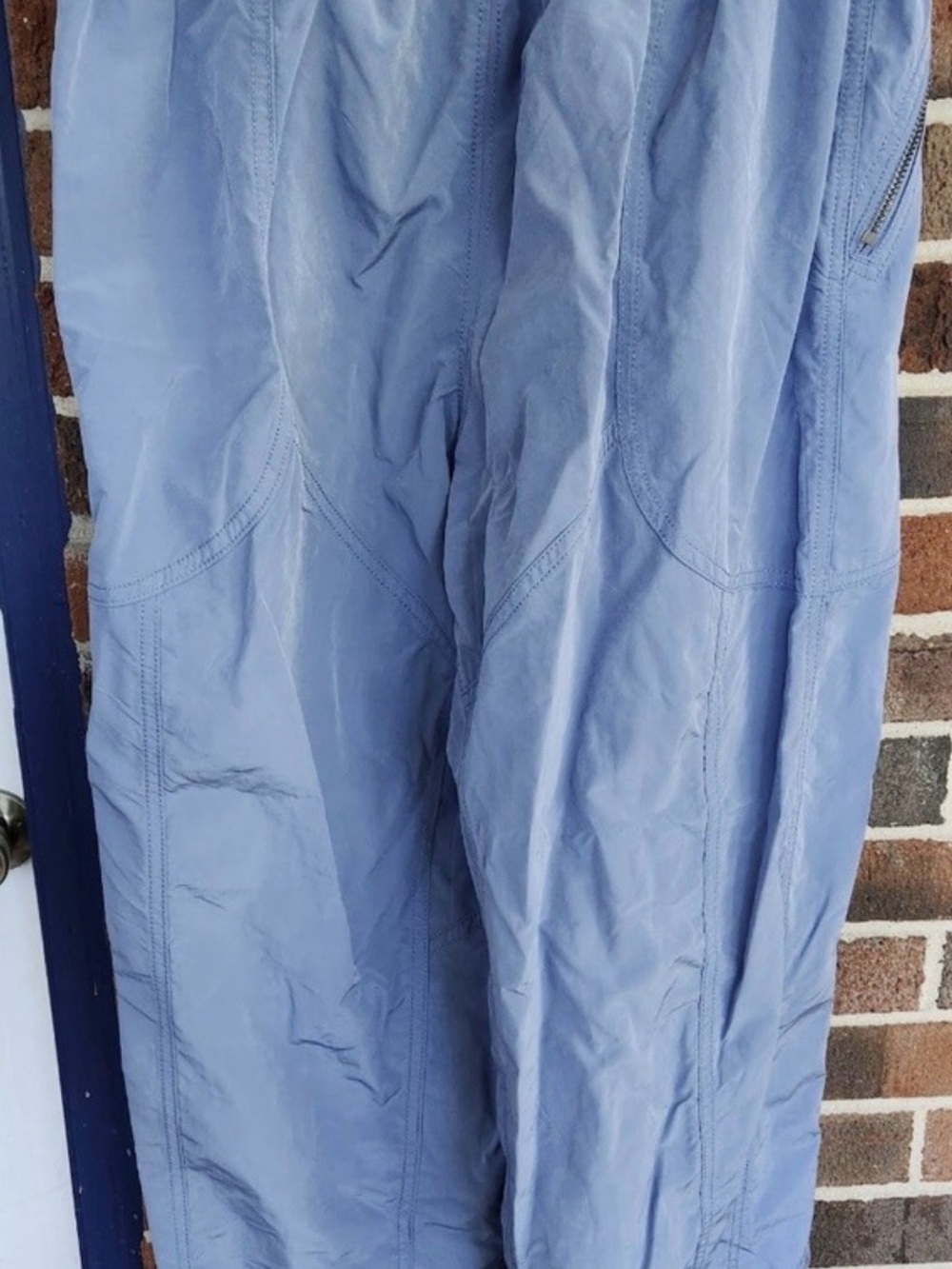 Free People Light Blue Cargo Drawstring Pants - Picture 3 of 4